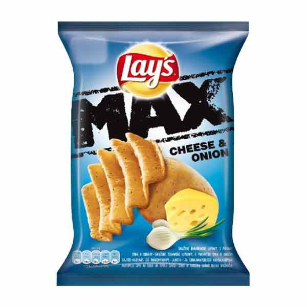 Crisps Lays Max Cheese & Onion 24x120g