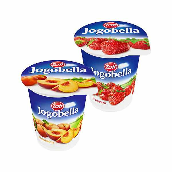 Zott Jogobella Standard Strawberries & Peaches 12x400g