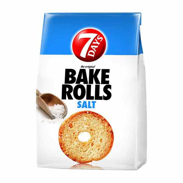 7Days Bake Rolls Salt 12x80g