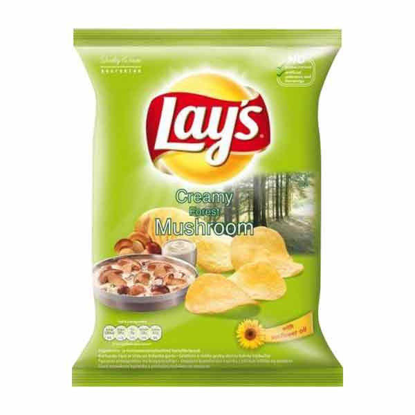 Crisps Lays Creamy Forest Mushroom 21x130g