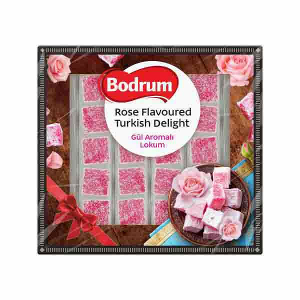 Bodrum Rose Flavoured Turkish Delight 6x200g