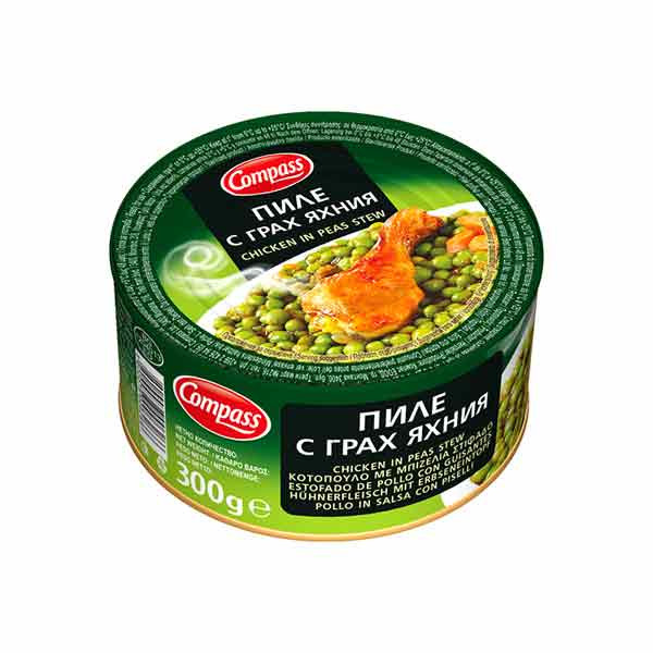Compass Chicken in Peas 24x300g