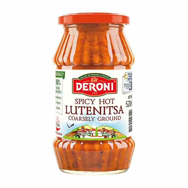 BG Deroni Hot Coarsely Ground Lutenitsa 6x520g