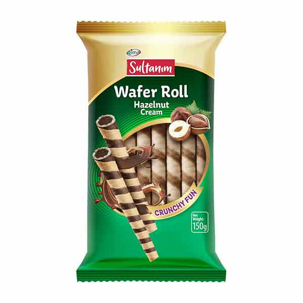 Sultanim Wafer Rolls with Hazelnut Cream 16x150g