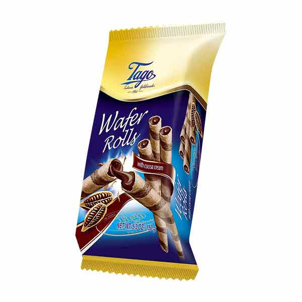 Tago Wafer Rolls with Cocoa Cream 12x150g