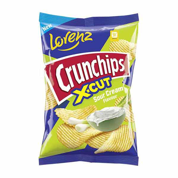 Crunchips X-Cut Sour Cream 12x130g